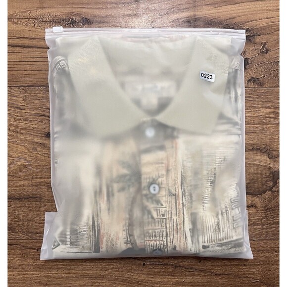 Tori Richard Cotton Lawn Palm Tree Tribal Hawaiian Mens Large Polo Shirt Beach - Picture 9 of 9